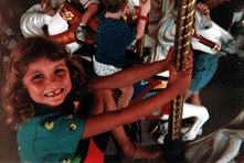 Brooke on carousel