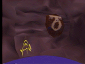 Voiceholder holding sound in the Cave World.