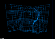 3D wireframe mesh for the Waterfall world model.