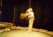 Glenn Edens flapping his arms in "Crow Flight".